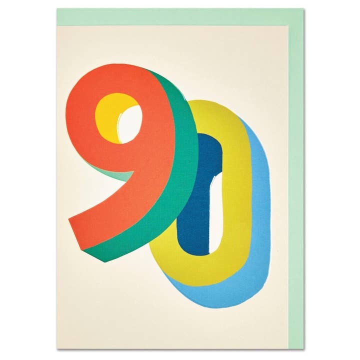 90 Colourblock Card - Raspberry Blossom copy image 1