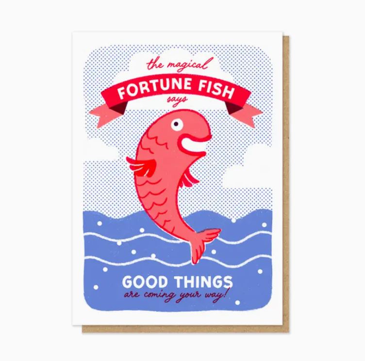 Fortune Fish Card - Stormy Knight image 1