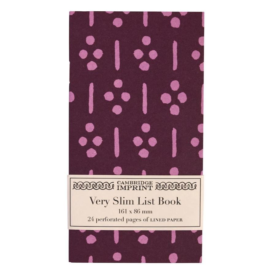 Very Slim List Book Ugizawa Damson - Cambridge Imprint image 1