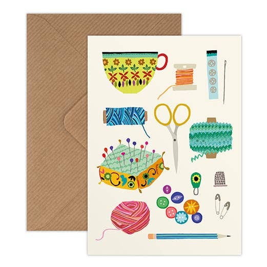 Haberdashery Greetings Card - Brie Harrison image 1