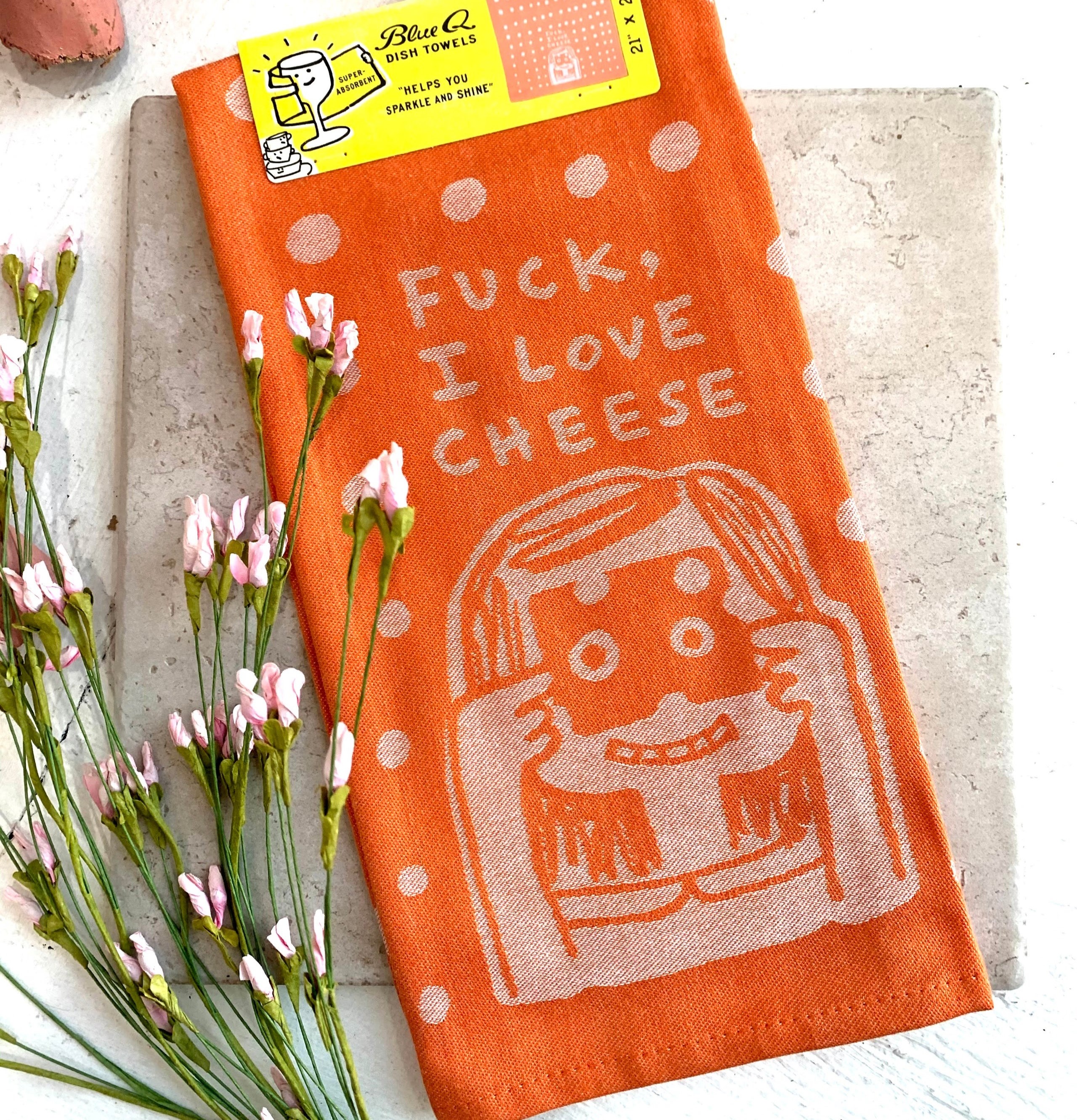 Fuck, I Love Cheese Tea Towel - Incognito image 1
