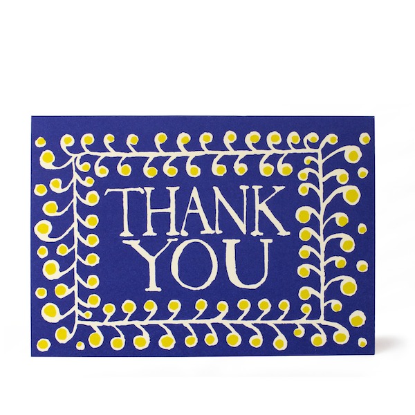Thank You Ultramarine Blue and Yellow - Cambridge Imprint image 1