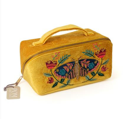Tiger Moth Velvet Make-Up Bag - POM 925 image 1