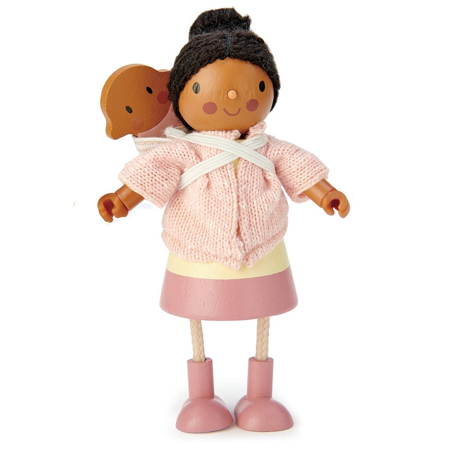 Mrs Forrester Wooden Doll & Baby image 1