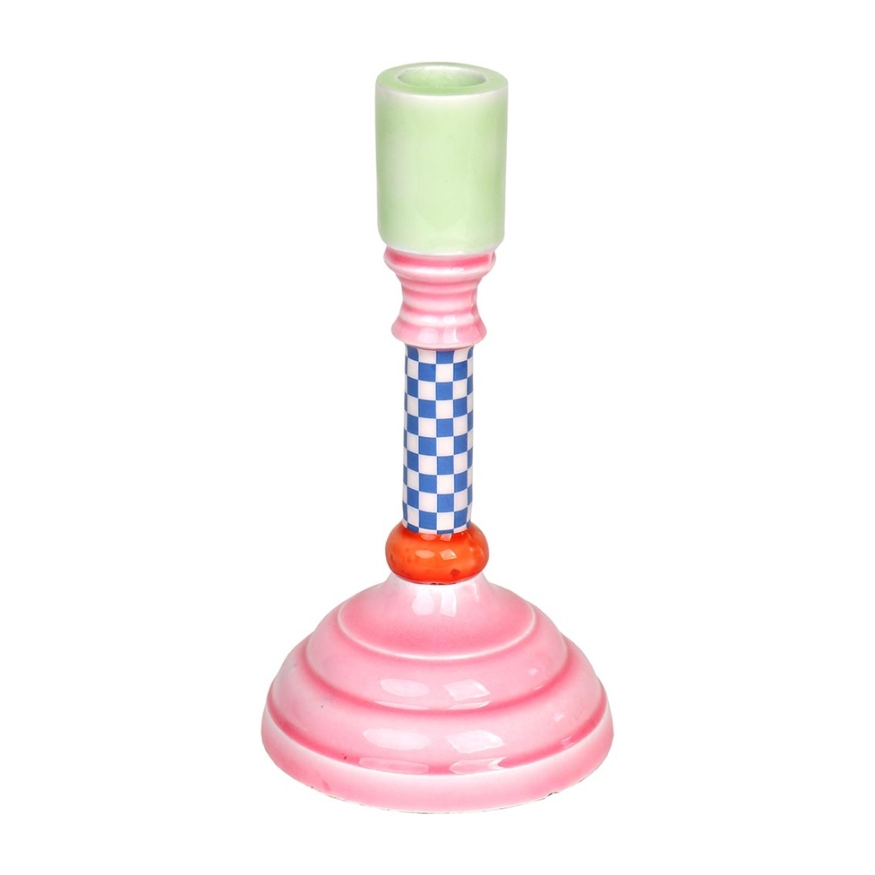 Colourful Enamel Candlestick Holders - Talking Tables image 1