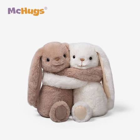 Hugging Bunnies Soft Toy - McHugs image 1