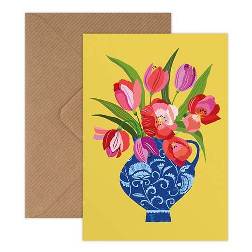 Tulips Greetings Card - Brie Harrison image 1