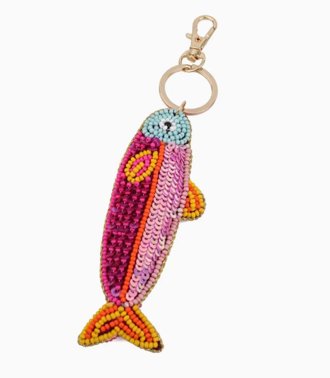 Fish Beaded Keyring - My Doris image 1