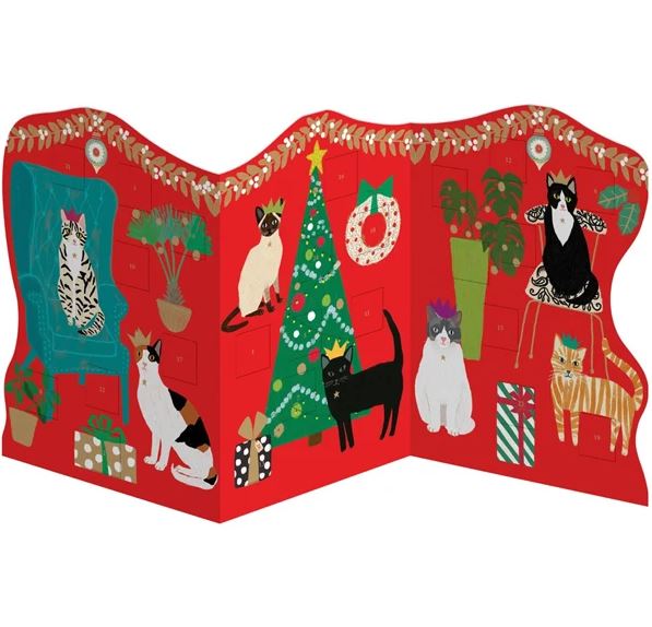 Cosy Cats Tri-Fold Advent Calendar - Roger La Borde image 1