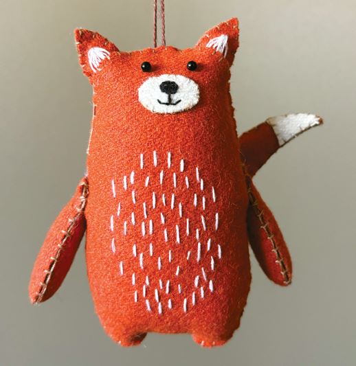 Woodland Fox Decoration - East of India image 1