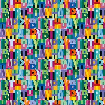 Happy Birthday Wrap - Artebene image 1