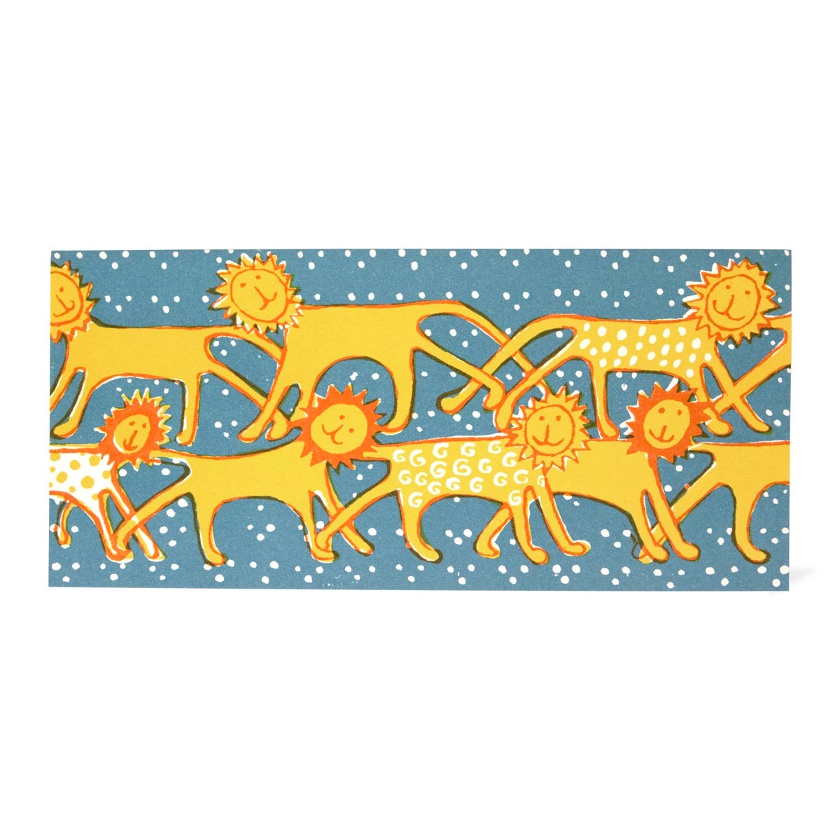 Friendly Lions Parade Long Card - Cambridge Imprint image 1