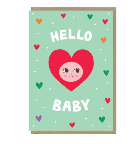 Hello Baby Card - Earlybird Designs image 1