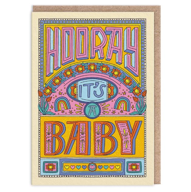 Hooray It's a Baby Card - Ohh Deer image 1