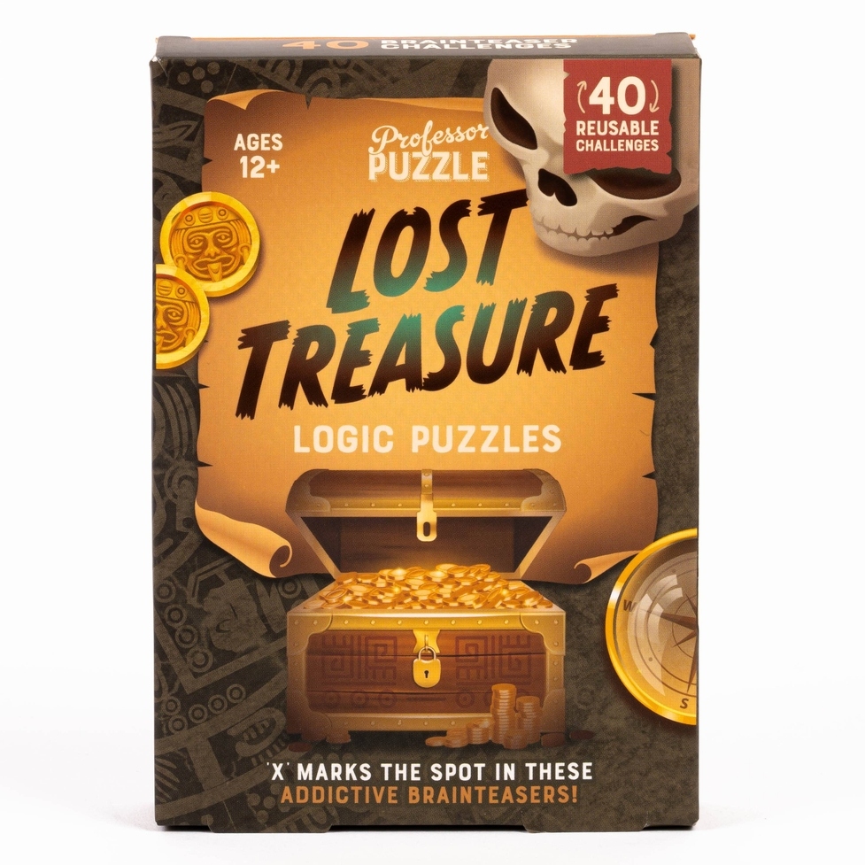Lost Treasure Logic Puzzles - Ginger Fox Games & Professor Puzzle image 1