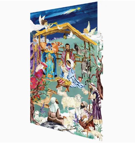 Nativity Scene Laser Cut Card - Roger La Borde image 1