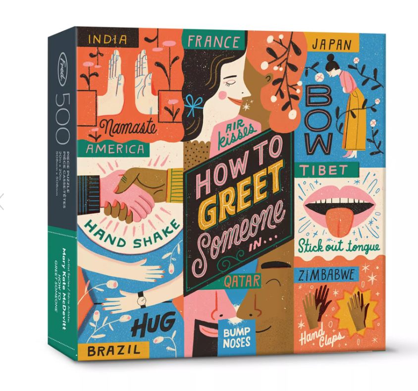 How To Greet Someone 500pc Puzzle - Widdop & Co image 1