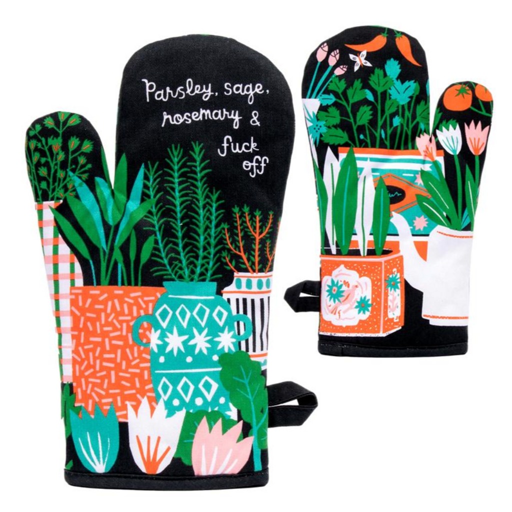 Parsley, Sage, Rosemary & F*ck Off Oven Glove - Incognito image 1