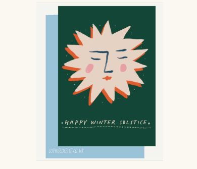 Happy Winter Solstice Card - Sophie Colette image 1