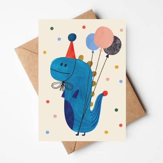 Party Dino Card - Daria Solak image 1