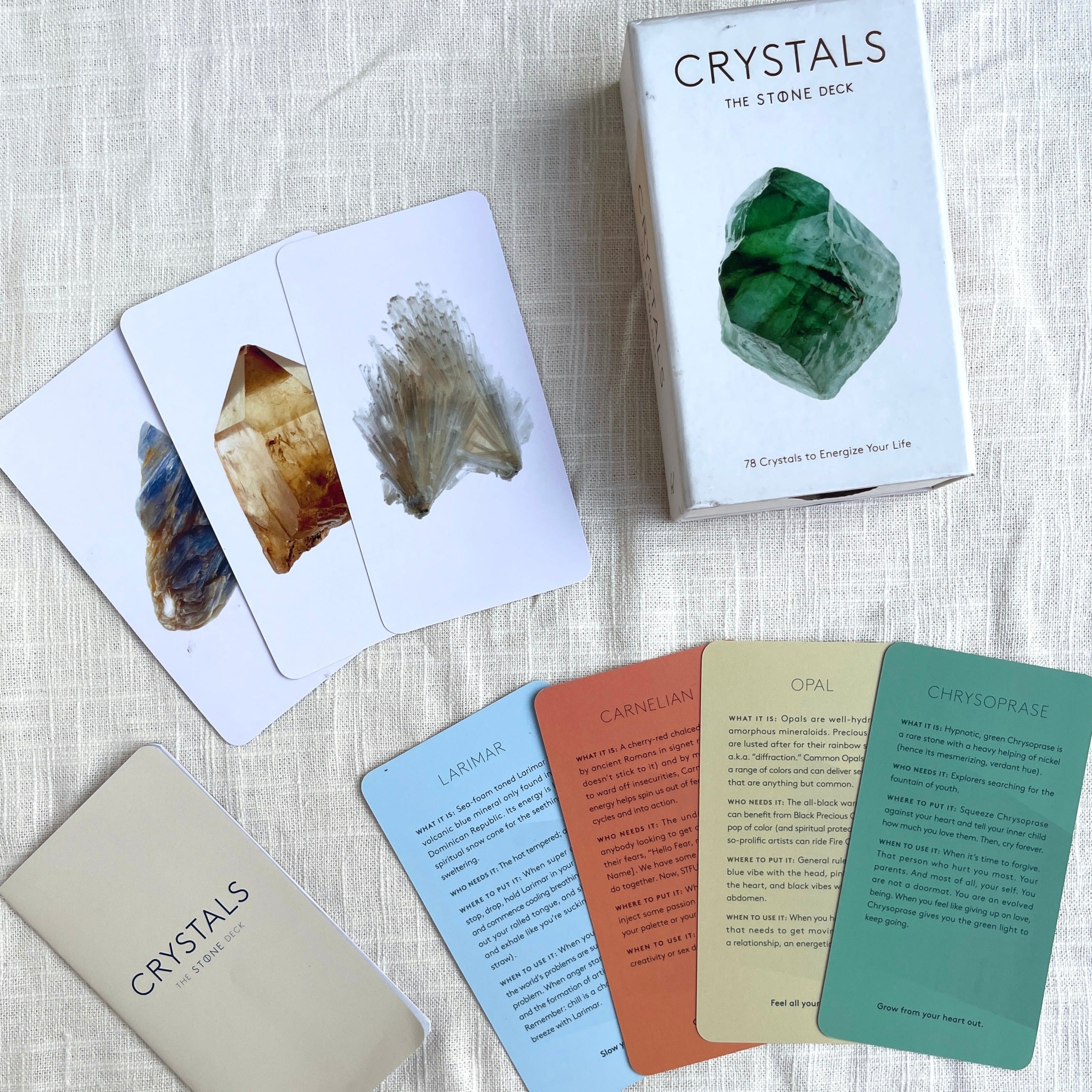 The Stone Crystals Deck - 78 Crystals to Energize Your Life - Abrams & Chronicle image 1