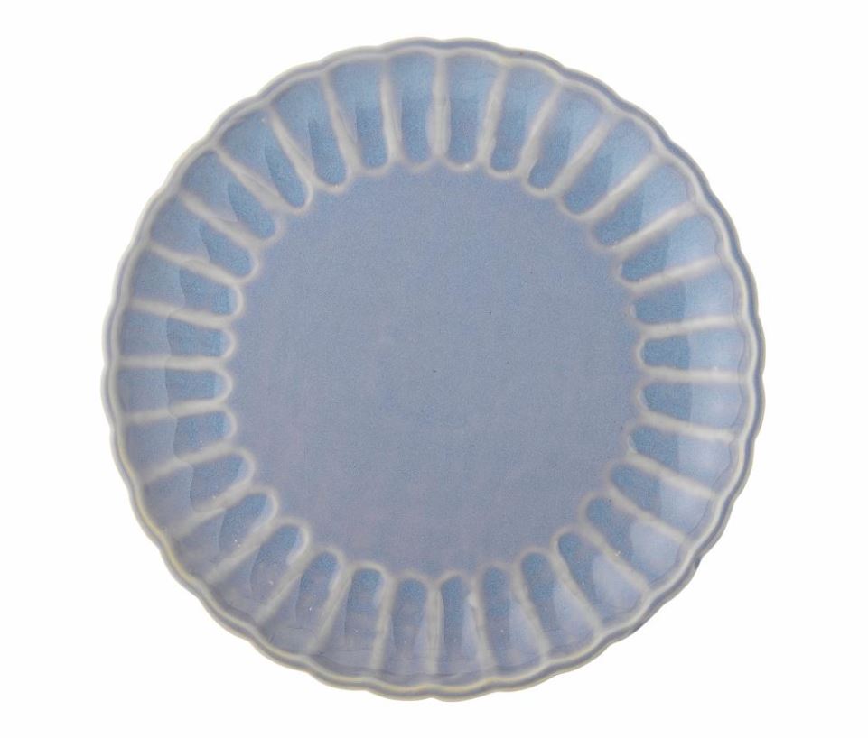 Latina Blue Stoneware Large Plate - Bloomingville image 1