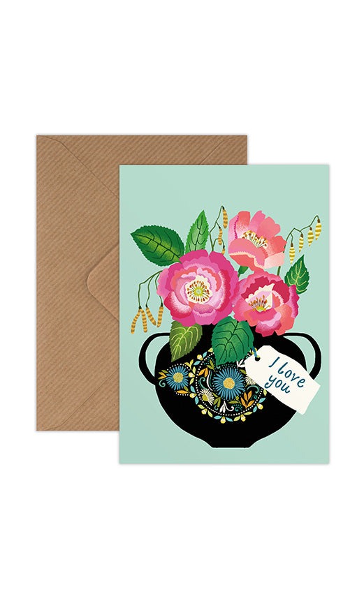I Love You Greetings Card - Brie Harrison image 1