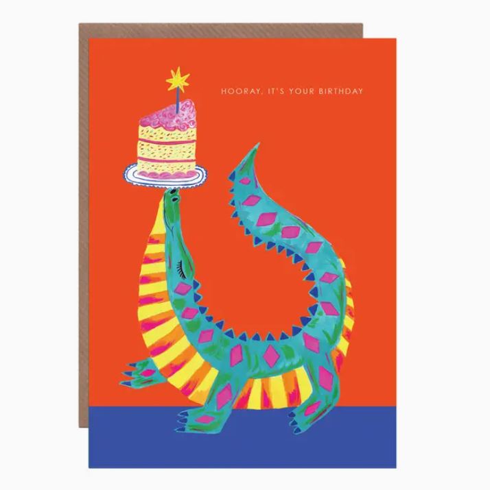 Hooray It's Your Birthday Crocodile Card - Hutch Cassidy image 1