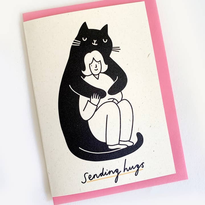 Giant Cat Sending Hugs - Kitty Kenda image 1