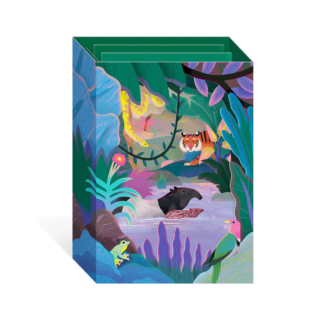 Sumatran Jungle Pop Up Greeting Card - Ohh Deer image 1