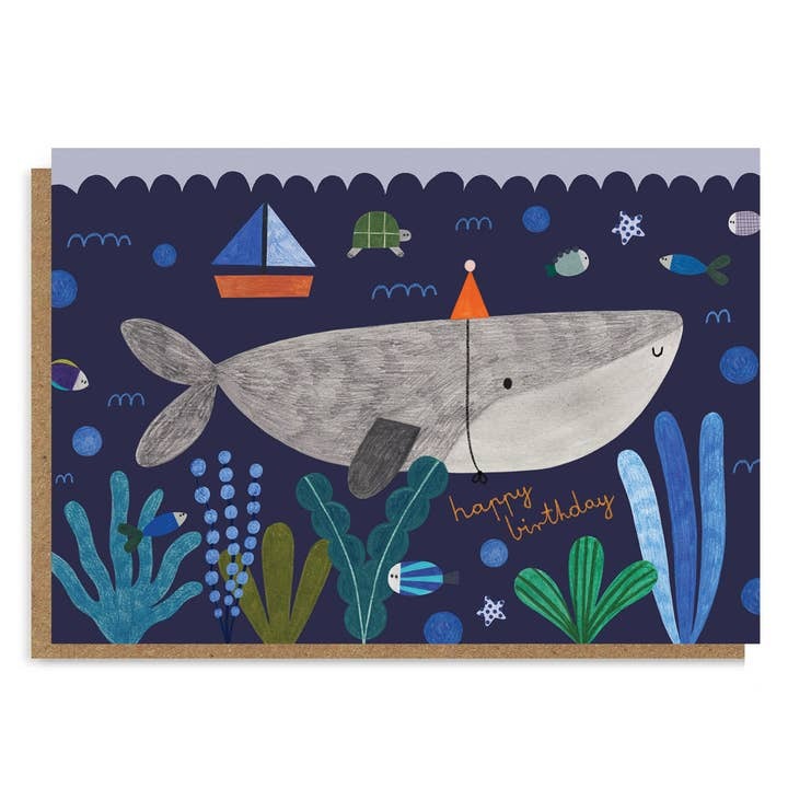 Birthday Whale Card - Daria Solak image 1