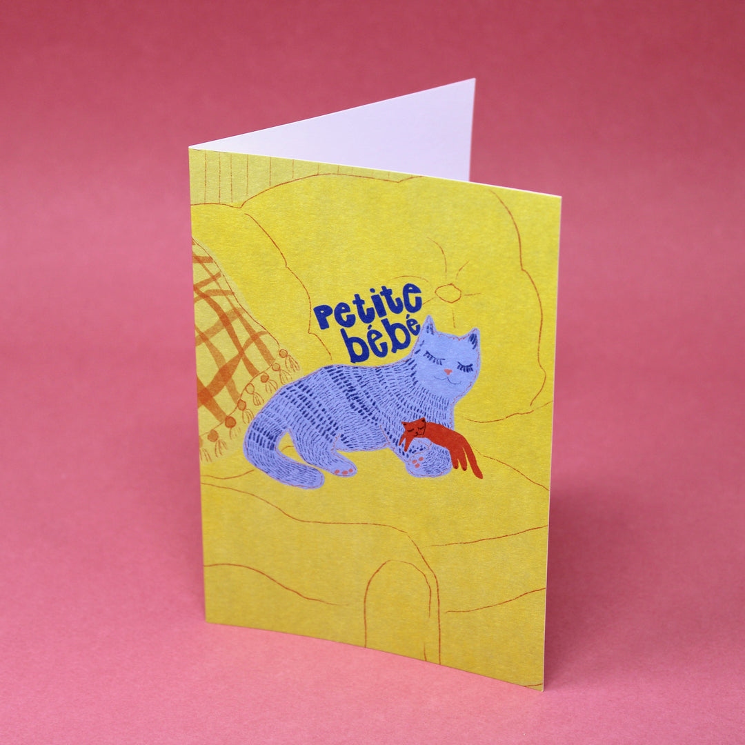 Petite Bebe Kitten Greeting Card - Ark Colour Design image 1