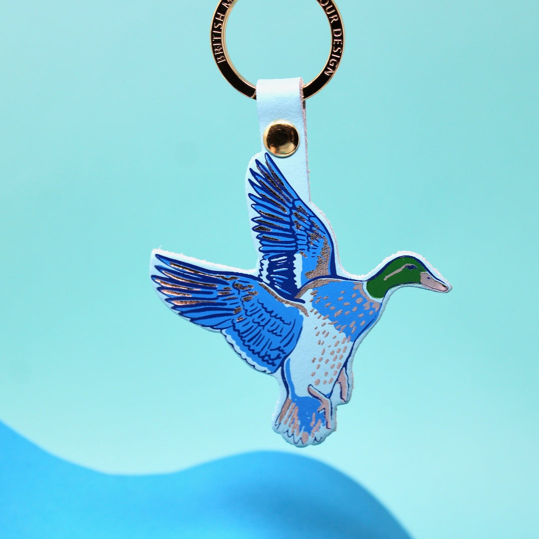 Holy Duck Keyring Leather - Ark Colour Design image 1