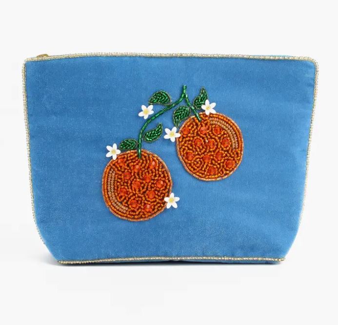 Orange Beaded Pouch - My Doris image 1