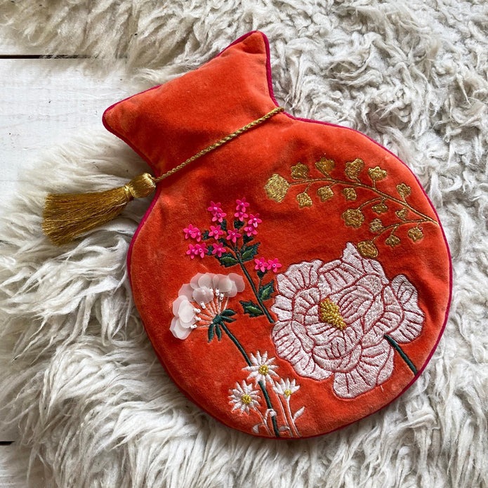 Posy Orange Hot Water Bottle - House of Disaster image 1