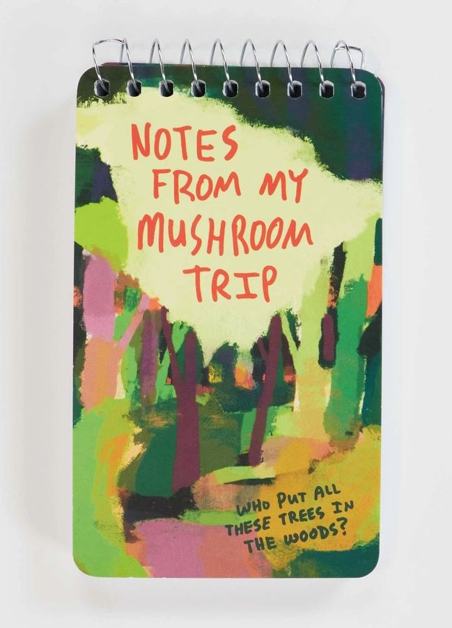 Notes from My Mushroom Trip 3x5 Spiral Notebook - Incognito image 1