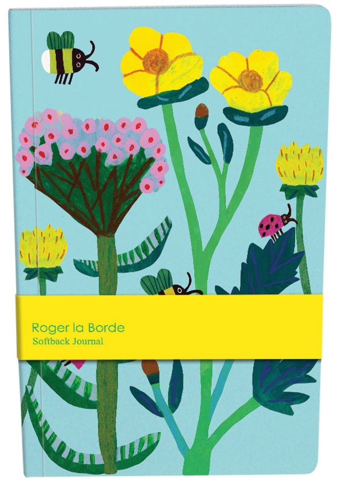 A5 Softback Notebook - Flowers & Bees image 1