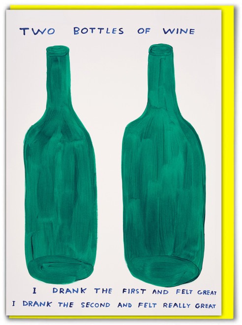 Two Bottles Of Wine Card - Brainbox Candy image 1