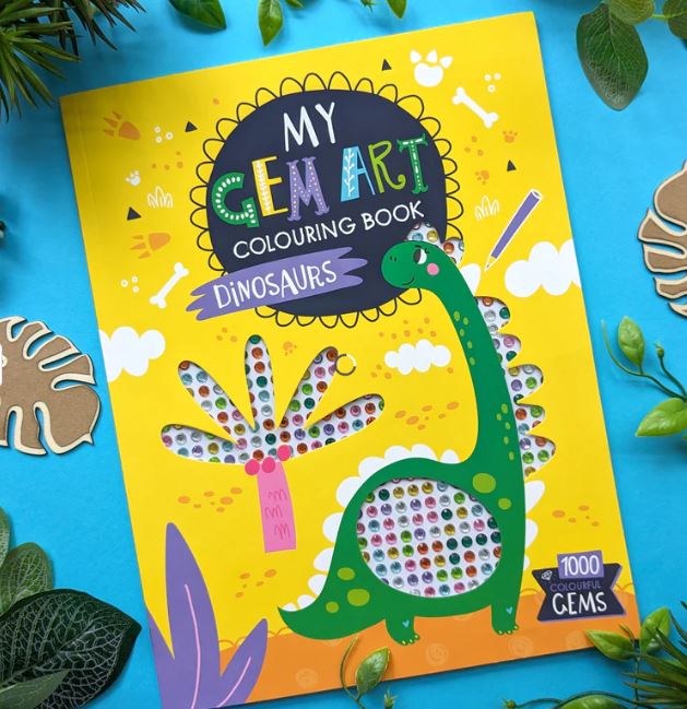 Dinosaurs Gem Art Colouring Book - Robert Fredericks image 1