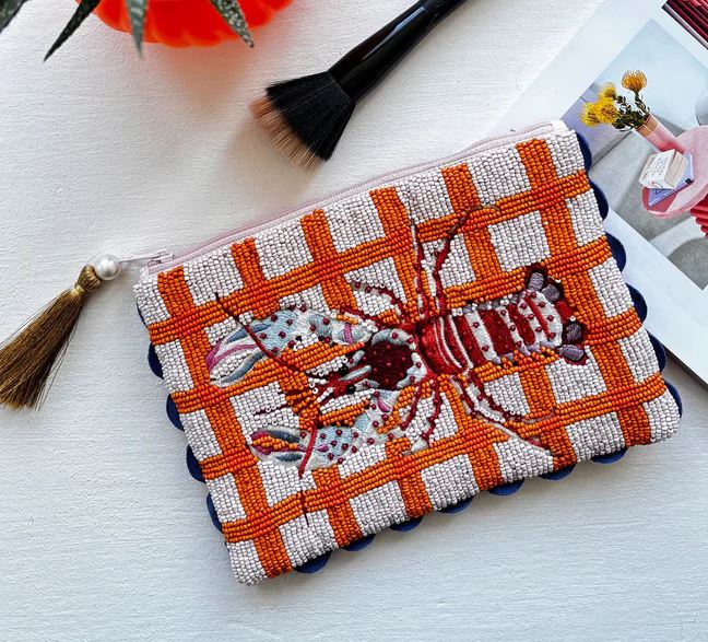 Lobster Beaded Pouch - House of Disaster image 1
