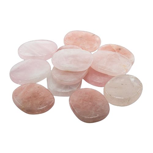 Rose Quartz Smooth Large - Flat Stone - Stone of Love image 1