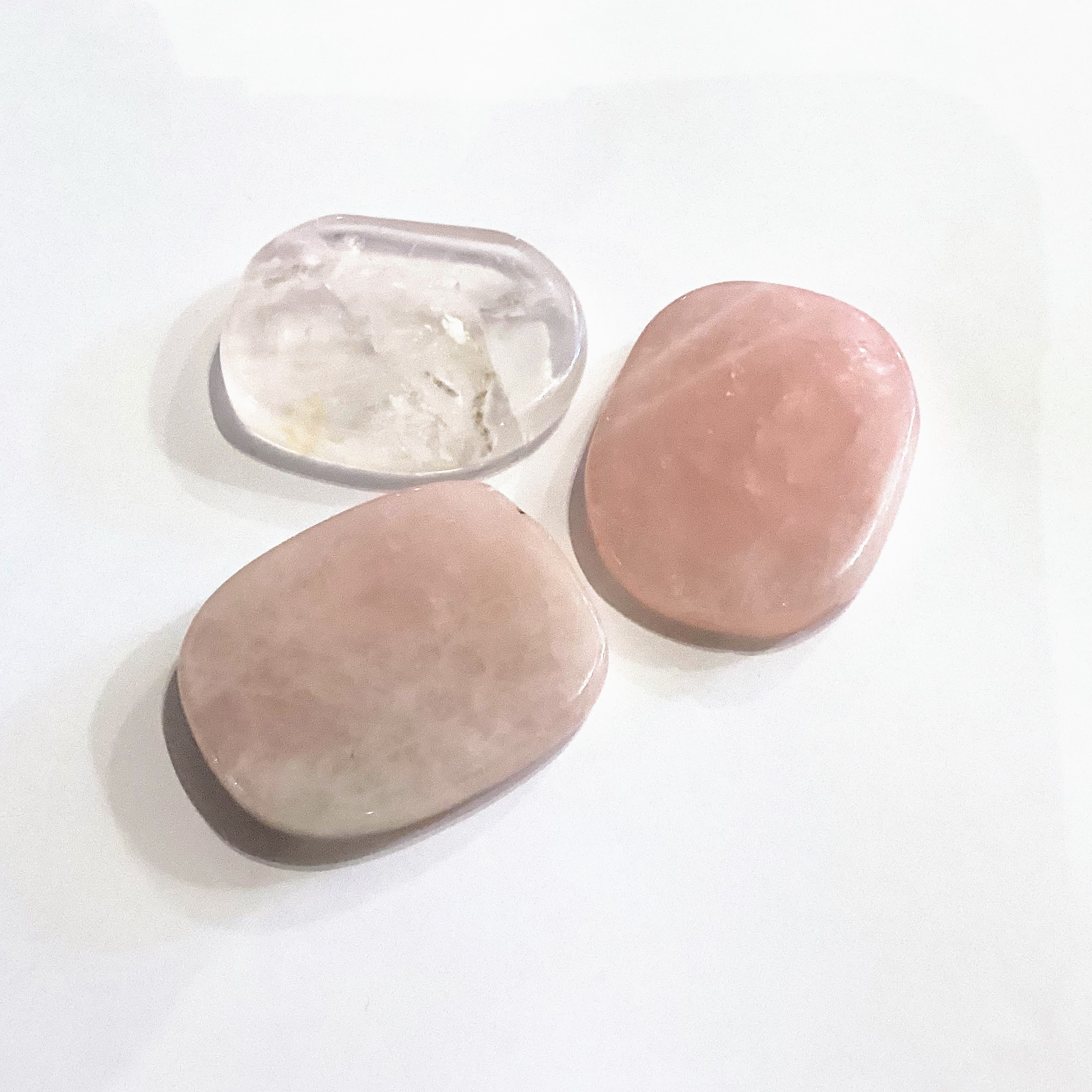 Rose Quartz Smooth Large - Flat Stone - Stone of Love image 2