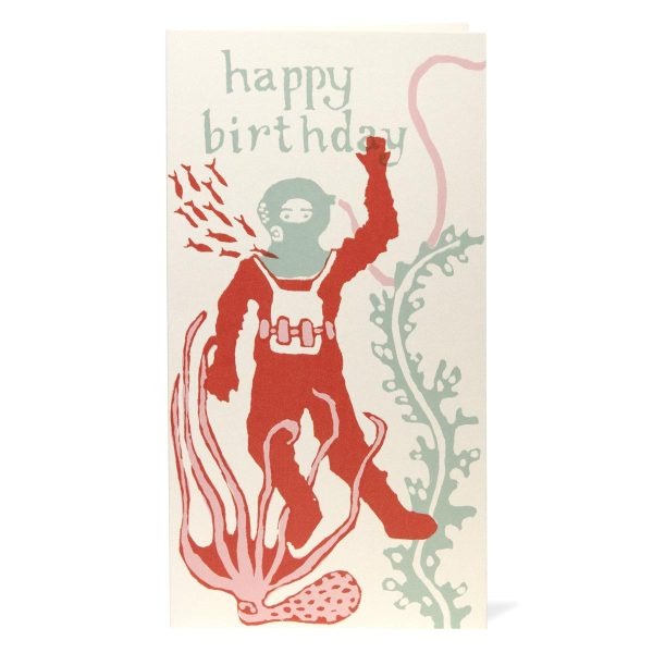 Deep Sea Scuba Diver Long Card - Cambridge Imprint image 1