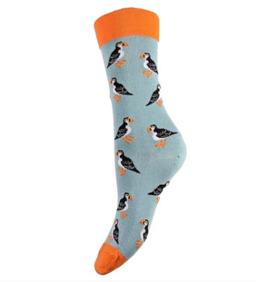 Puffins Bamboo Socks - JOYA image 1
