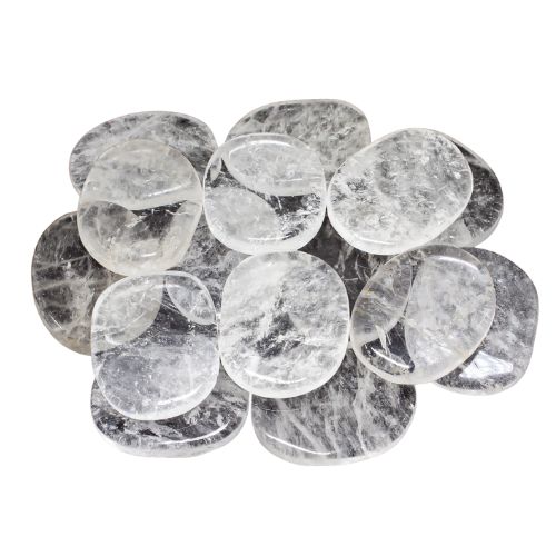 Clear Quartz Smooth Large - Flat Stone - Master Healer image 1