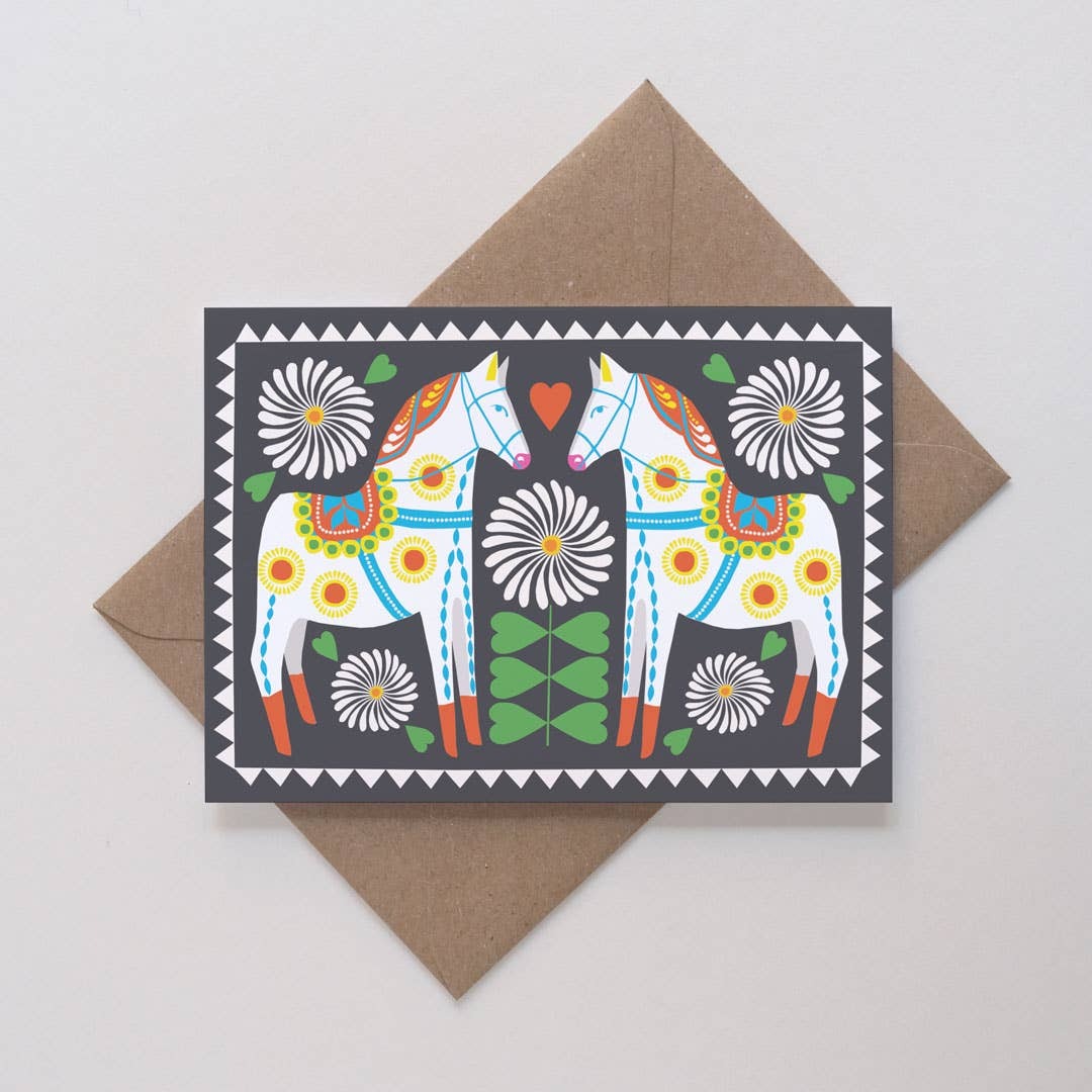 Two Of A Kind Horse Card - Printer Johnson image 1
