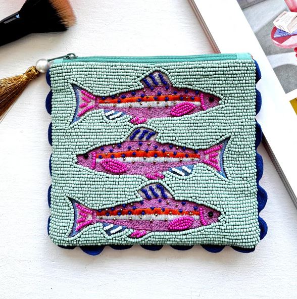 Fish Beaded Pouch - House of Disaster image 1