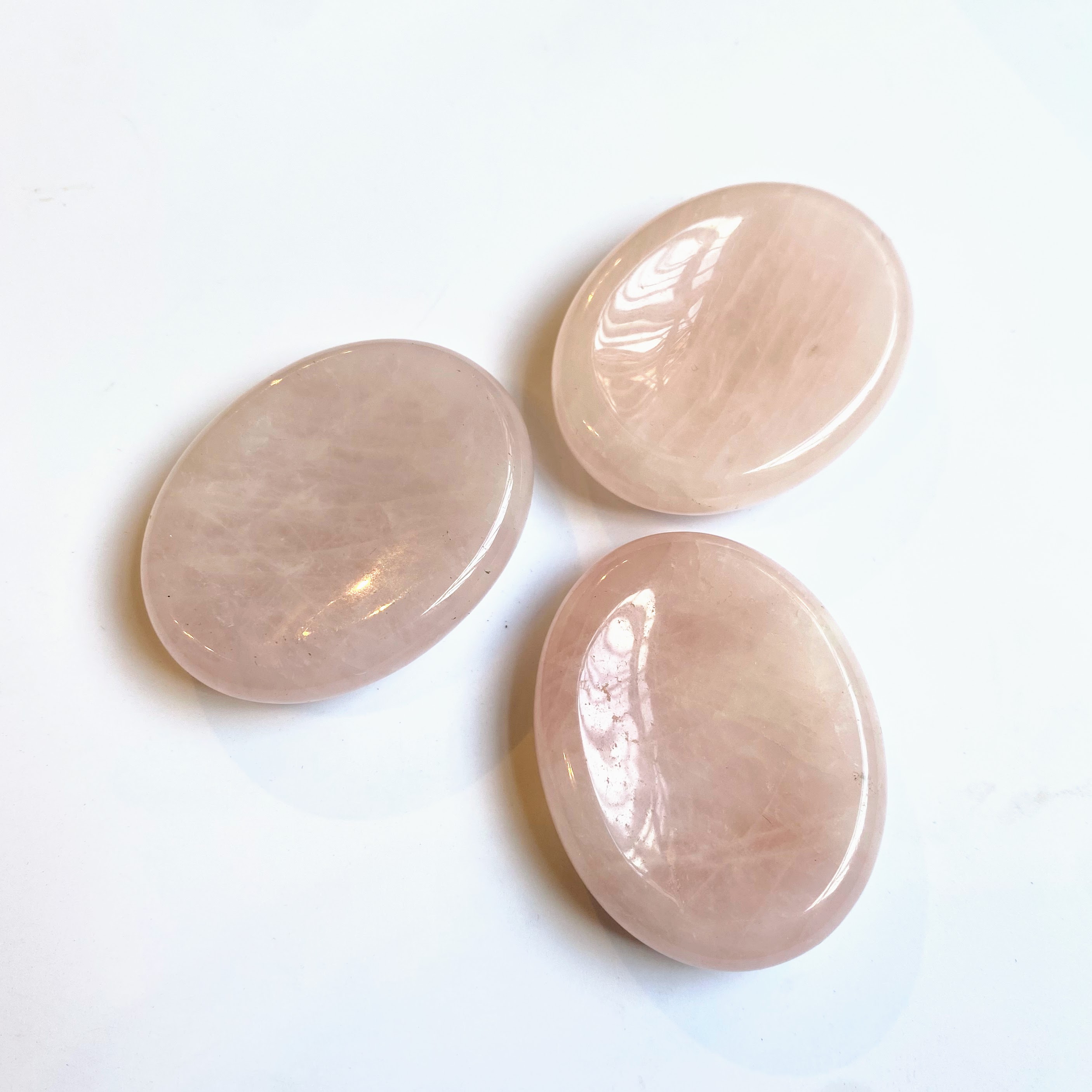 Rose Quartz Thumbstone - Worry Stone image 1