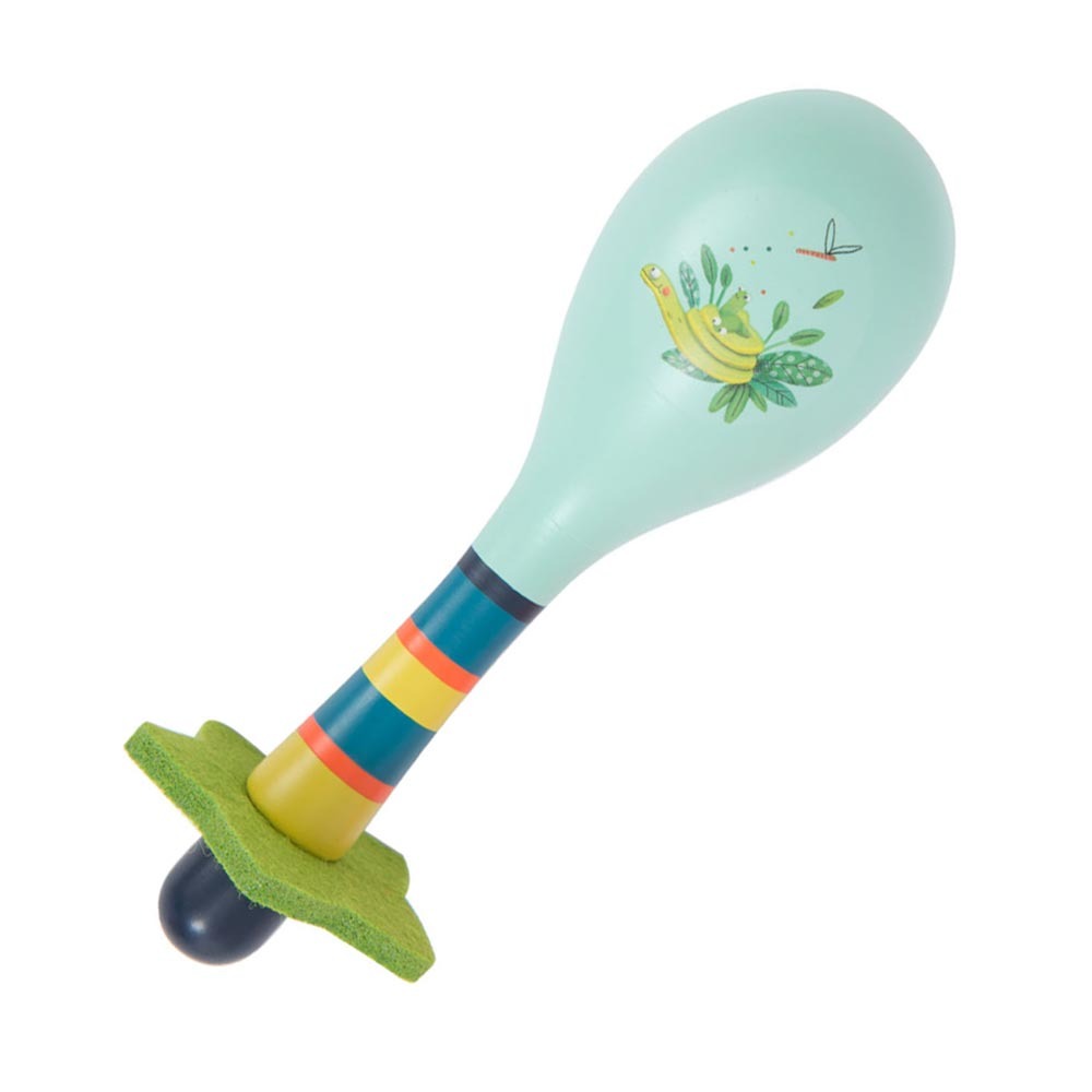 Blue Maracas Rattle - Dans La Jungle - Moulin Roty image 1