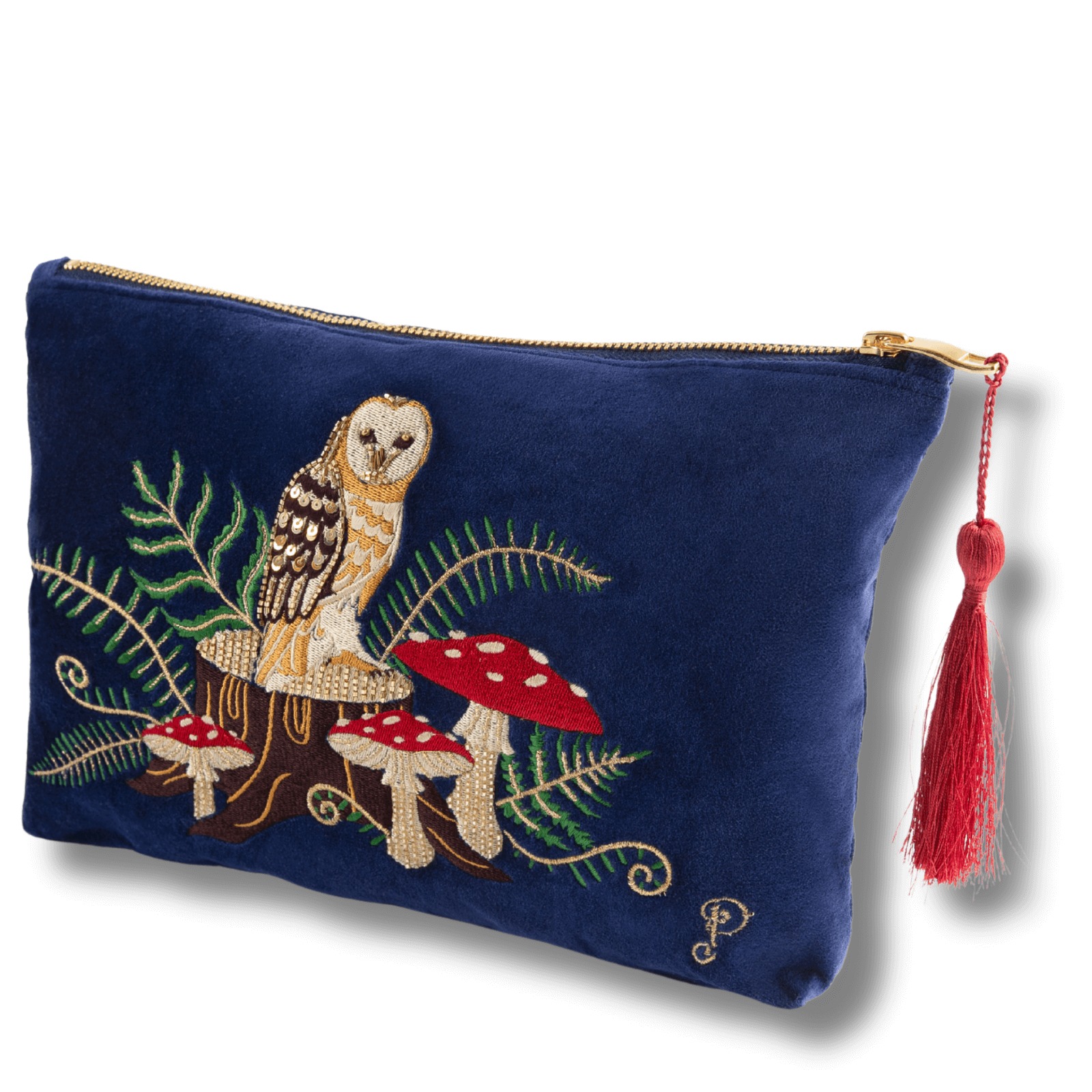 Large Velvet - Woodland Owl - Powder image 1